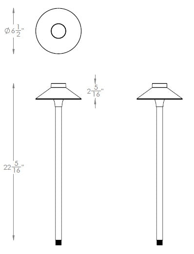 WAC Lighting - Colorscaping Tiki Path LED Light 15V (Bronze) - 6841-CSBZ