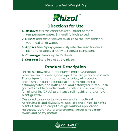 Rhizol Flower - Dissolvable Microbial Soil Inoculent